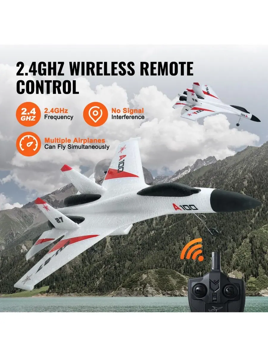 Радиоуправляемый самолет для трюков 4-канальный, с 3D и 6G режимами, Ready-to-Fly SEVORLEY — изображение 10 из 11