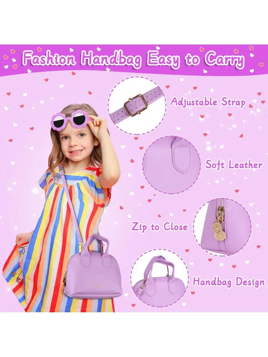 Набор игрушечной сумочки и косметики с аксессуарами, 25 предметов, Play Purse Handbag Makeup Set — изображение 3 из 4