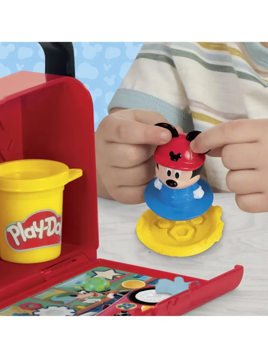 Игровой набор с Микки Маусом Play-Doh On the Go Garage Play-Doh — изображение 6 из 8, нет цвета