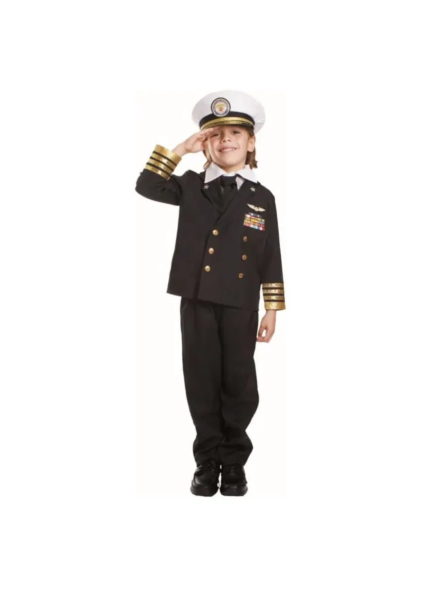Костюм адмирала Navy Admiral с аксессуарами Dress Up America