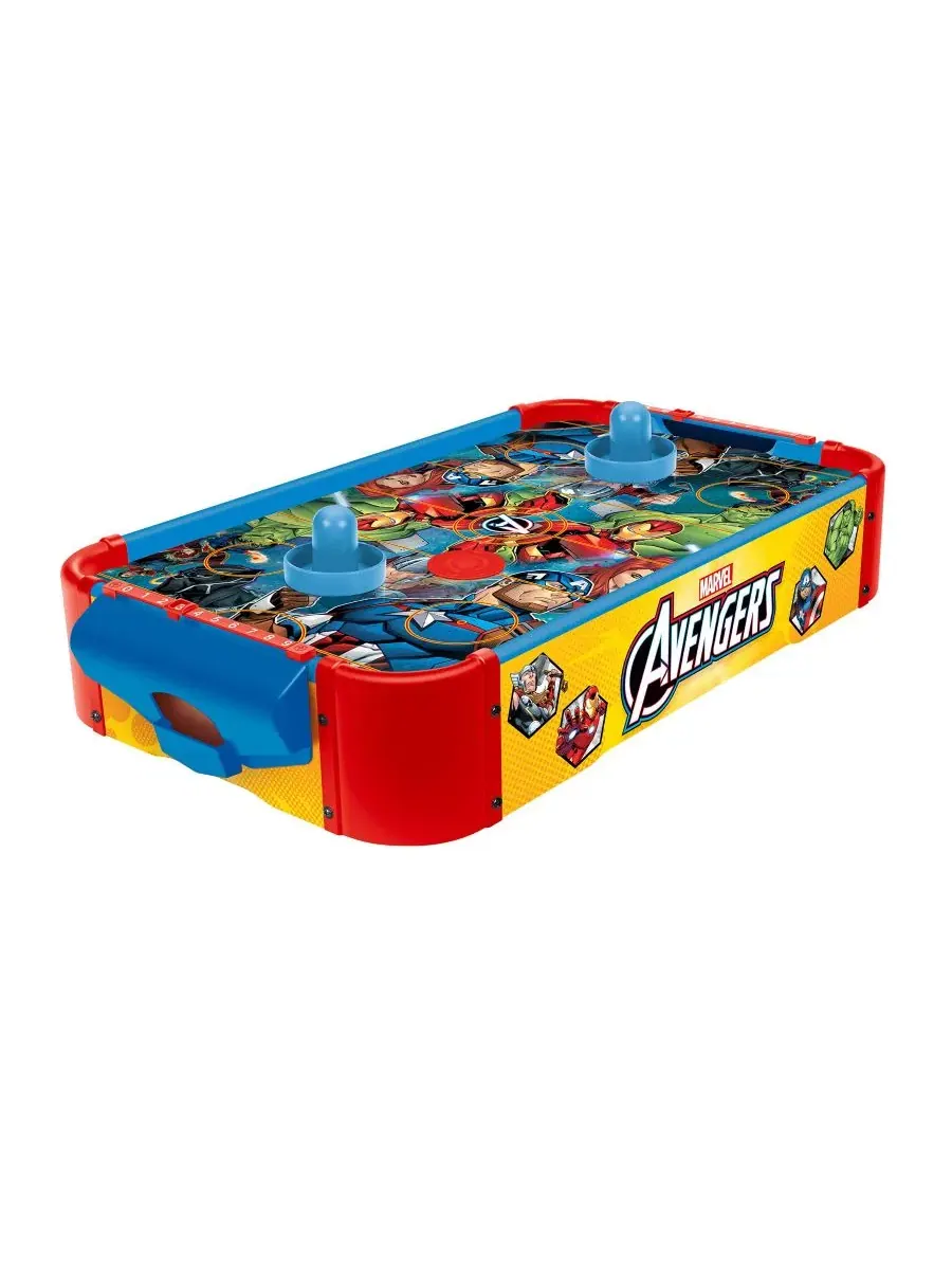 Настольный аэрохоккей Avengers Electronic Tabletop Air Hockey Wood World Tech Toys — мульти