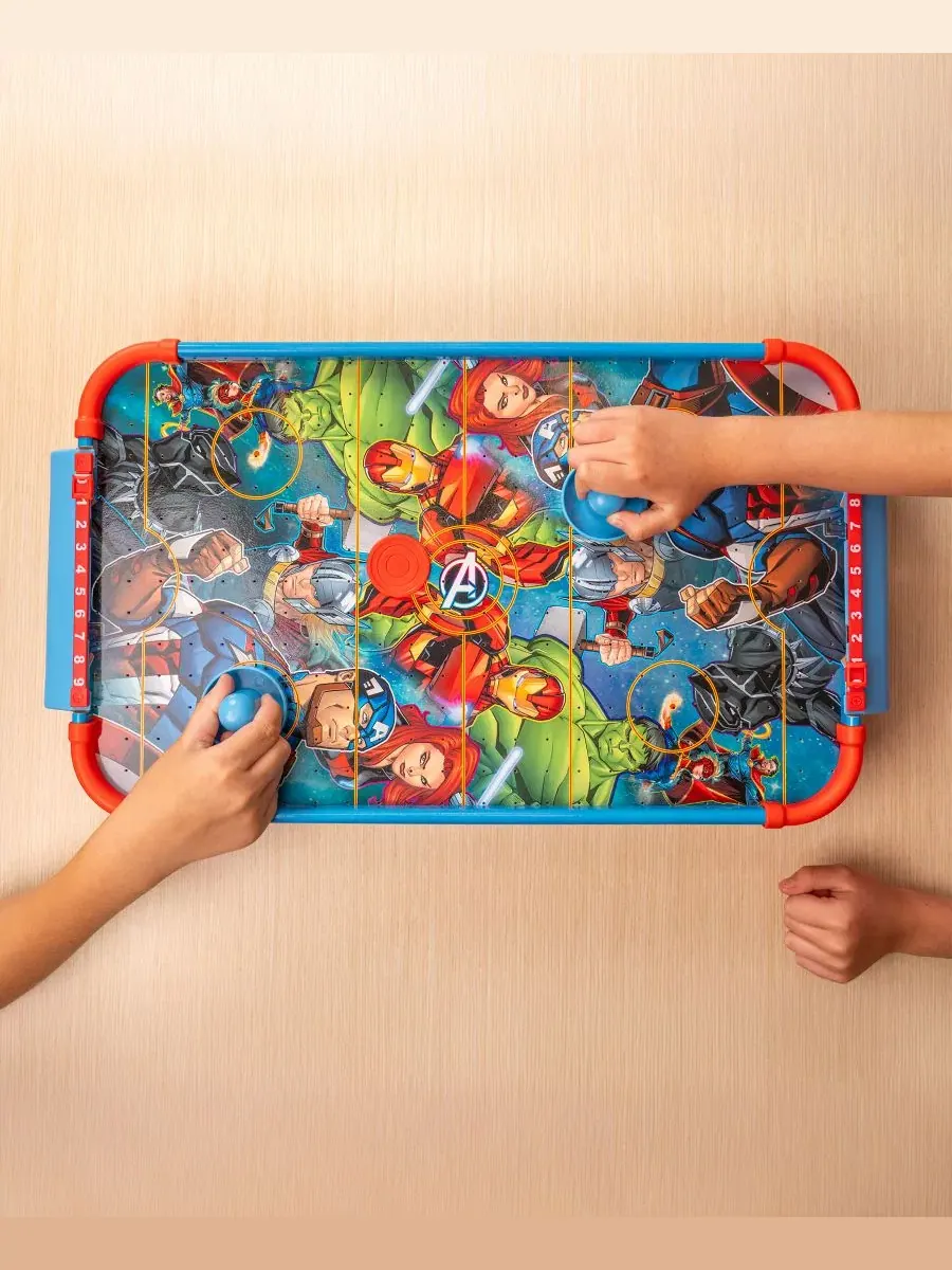 Настольный аэрохоккей Avengers Electronic Tabletop Air Hockey Wood World Tech Toys — изображение 7 из 8, нет цвета