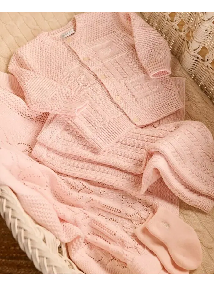 Хлопковое одеяло пуантелле для маленьких мальчиков и девочек Polo Ralph Lauren — изображение 3 из 3, синий