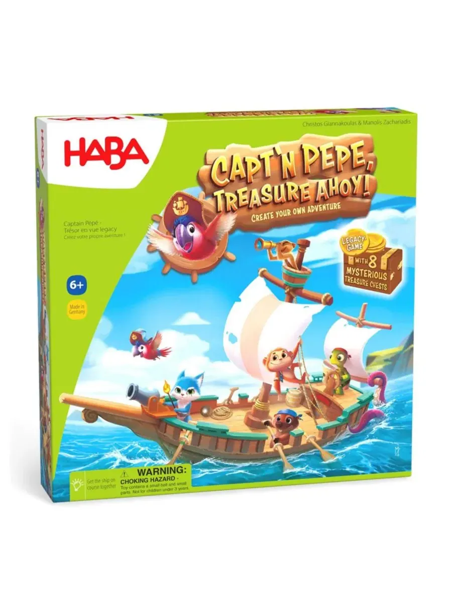 Настольная игра-приключение Capt'n Pepe: Treasure Ahoy! Haba — мульти