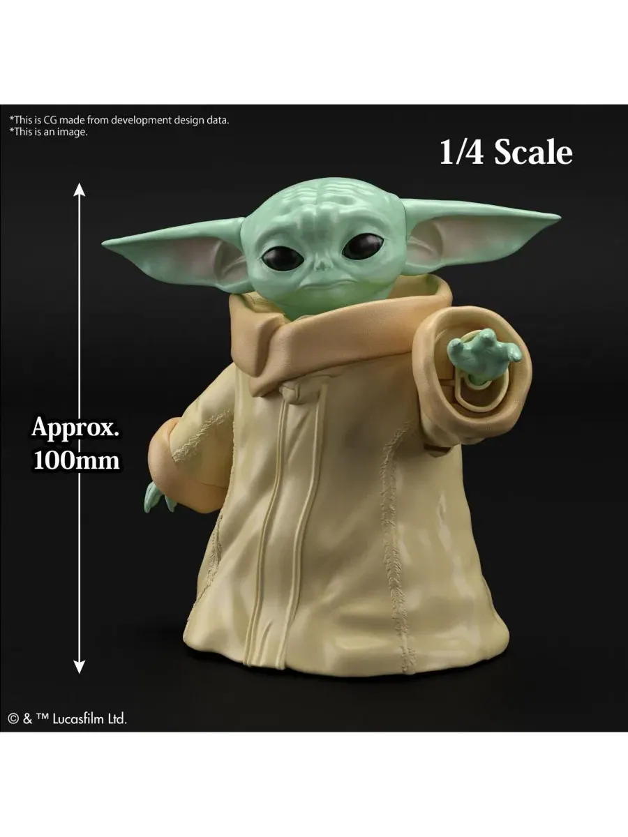 Коллекционная фигурка Star Wars 1/4 Grogu Bandai — изображение 2 из 3, нет цвета