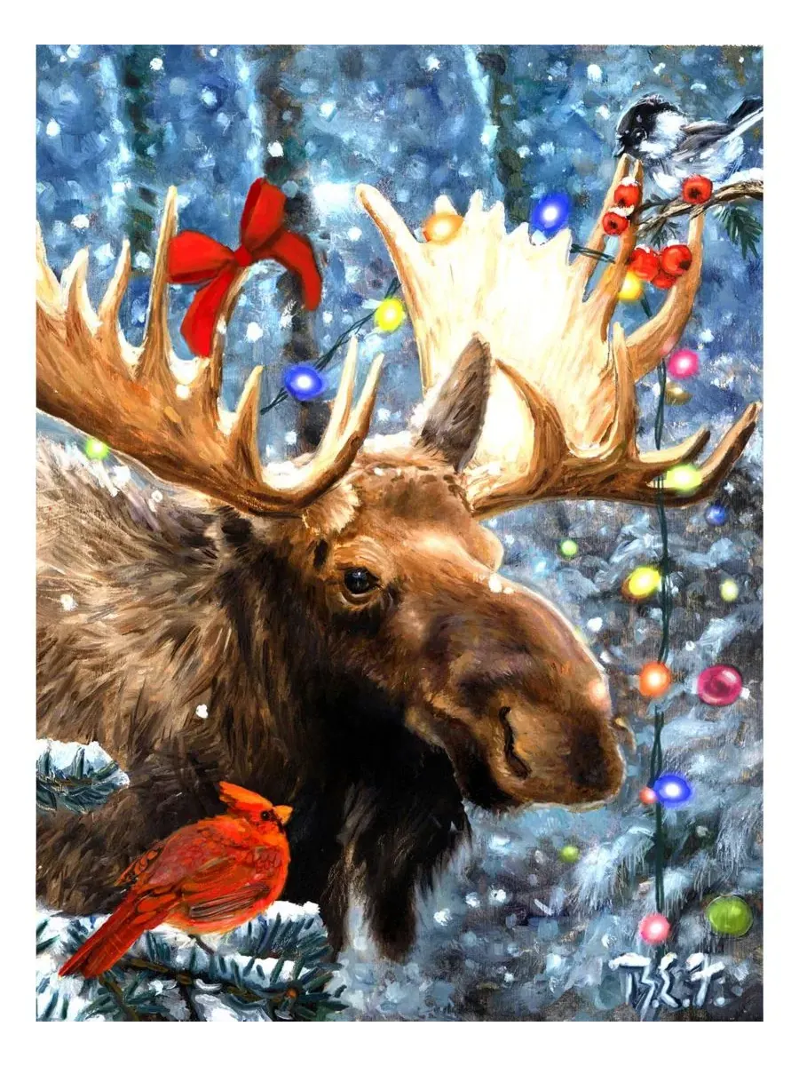 Пазл 1000 элементов «Cardinal Moose» SunsOut — изображение 3 из 5, нет цвета