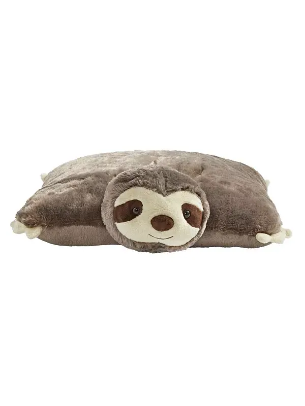 Фирменная плюшевая игрушка в виде солнечного ленивца Pillow Pets — изображение 2 из 4, коричневый