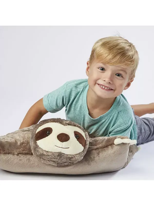 Фирменная плюшевая игрушка в виде солнечного ленивца Pillow Pets — изображение 3 из 4, коричневый
