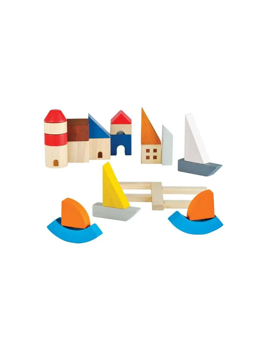 Игровой набор Marina Blocks из 27 деталей PlanToys — мульти
