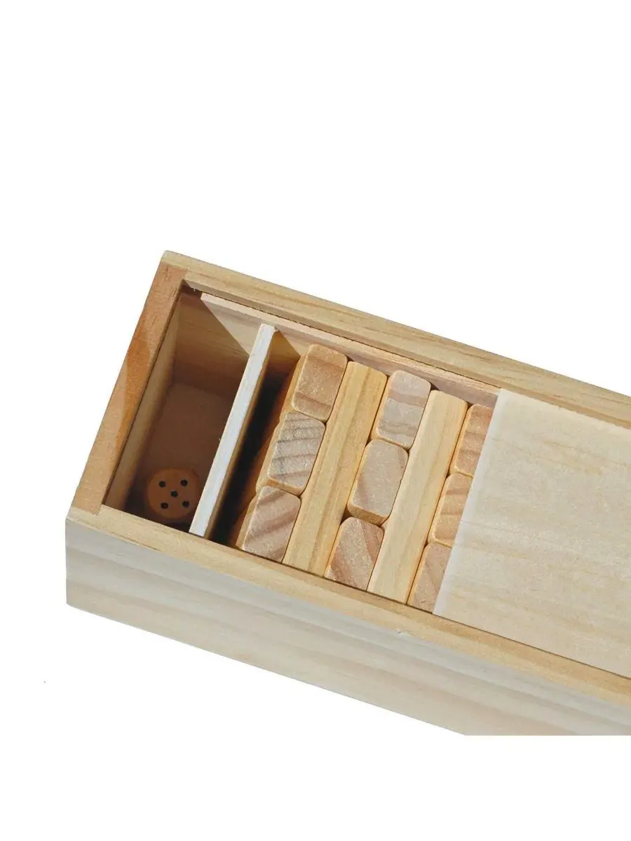 Настольная игра «Башня из деревянных блоков, окрашенных под орех», в деревянной коробке, 30 см We — изображение 8 из 9