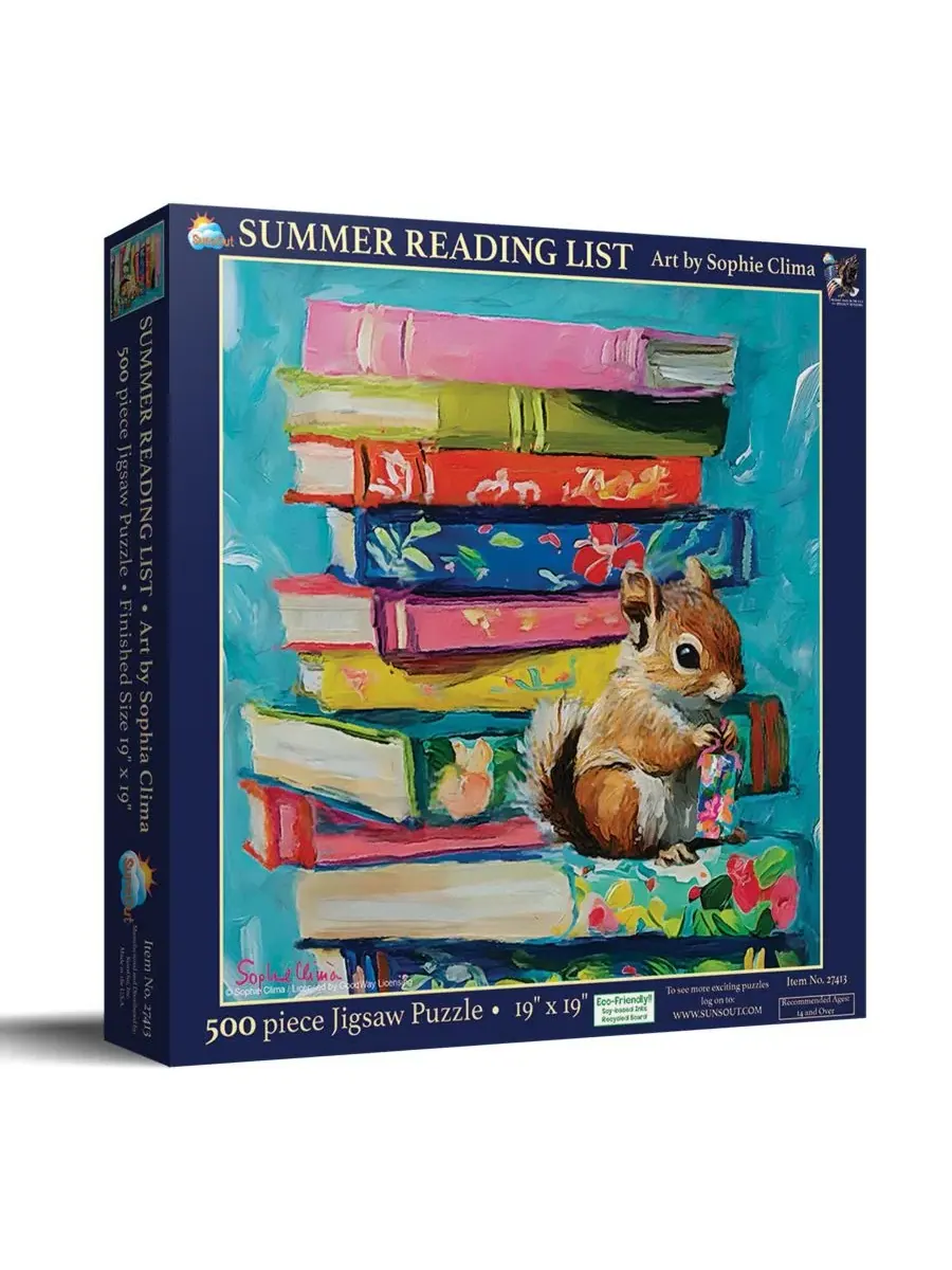 Список книг для летнего чтения. Пазл из 500 деталей для взрослых Sunsout
