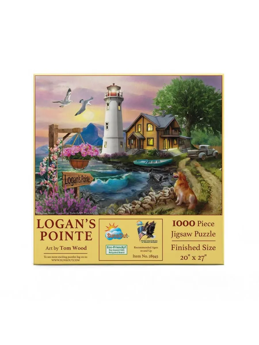 Пазл Logan's Pointe из 1000 деталей для взрослых Sunsout — изображение 2 из 5, нет цвета