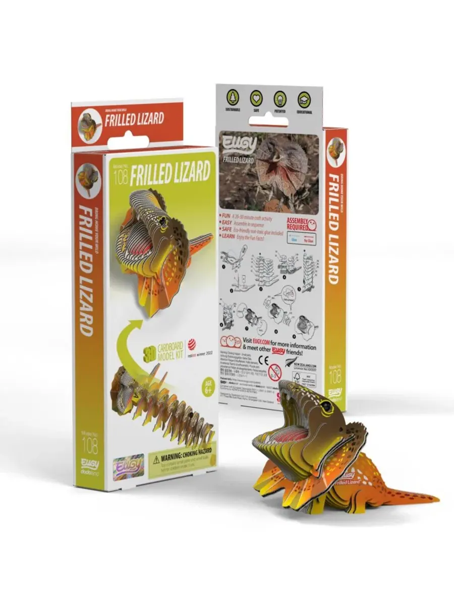 3D-пазл Frilled Lizard Eugy — мульти