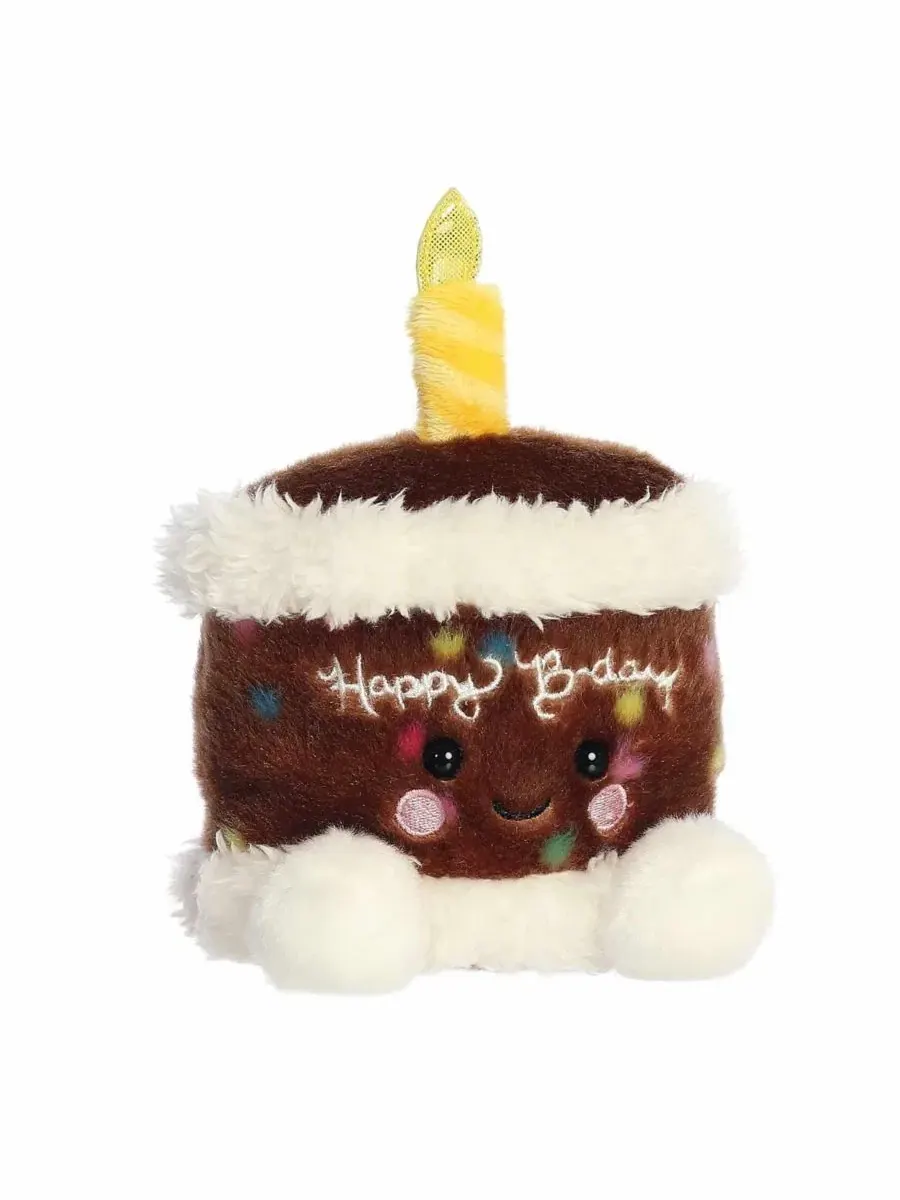 Миниатюрная плюшевая игрушка Mini Choco B'day Cake Palm Pals, коричневая, 13 см Aurora — изображение 2 из 6, коричневый