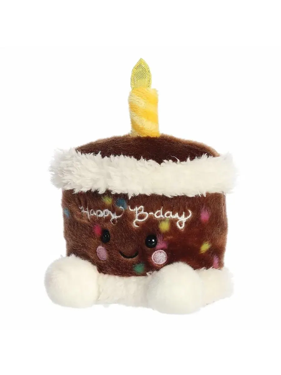 Миниатюрная плюшевая игрушка Mini Choco B'day Cake Palm Pals, коричневая, 13 см Aurora — изображение 3 из 6, коричневый