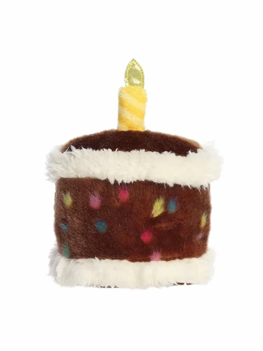 Миниатюрная плюшевая игрушка Mini Choco B'day Cake Palm Pals, коричневая, 13 см Aurora — изображение 6 из 6, коричневый