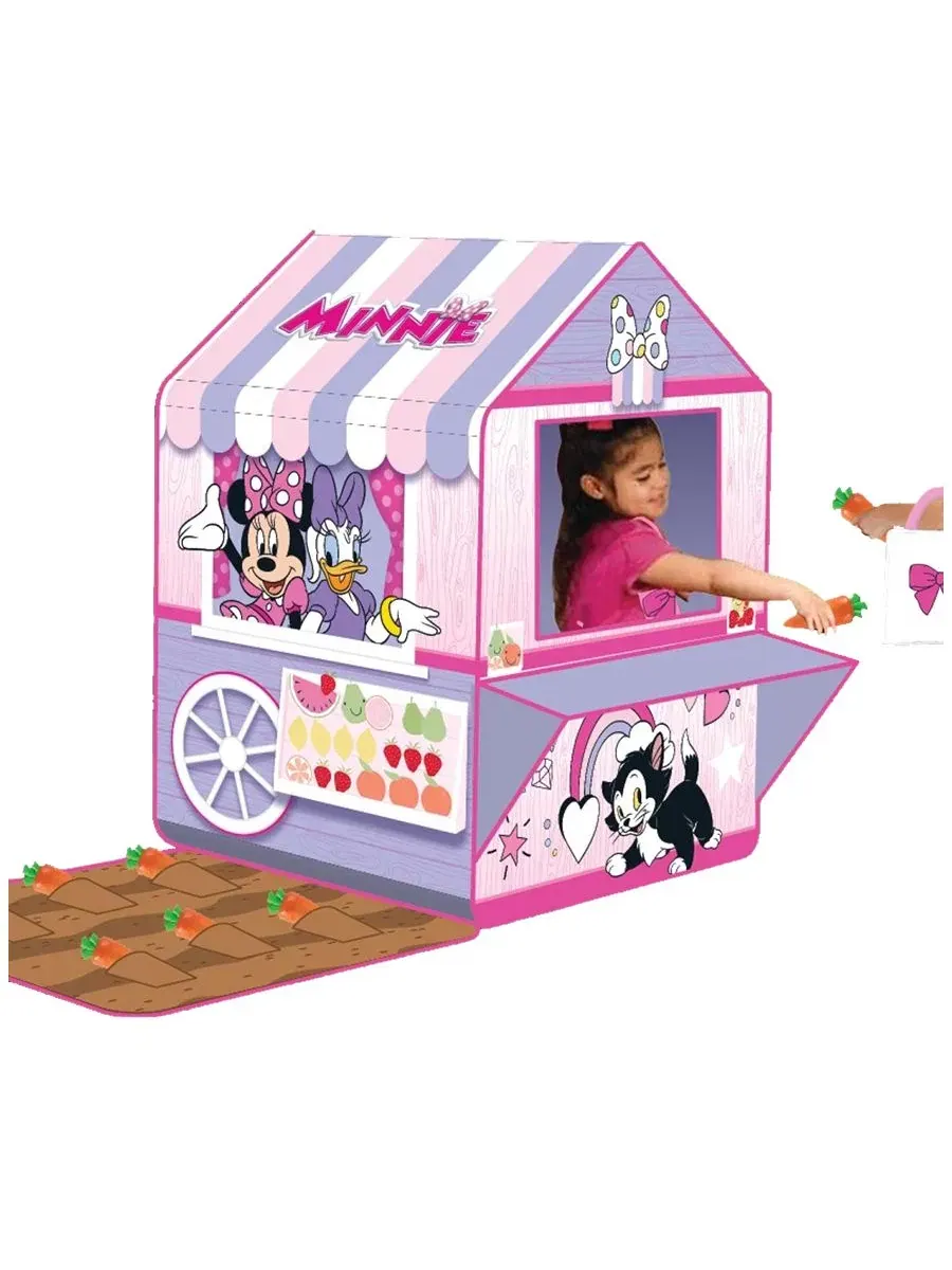 Игровой набор с палаткой-ларьком Minnie Mouse Veggie Stand, 6 морковок и сумка-шопер