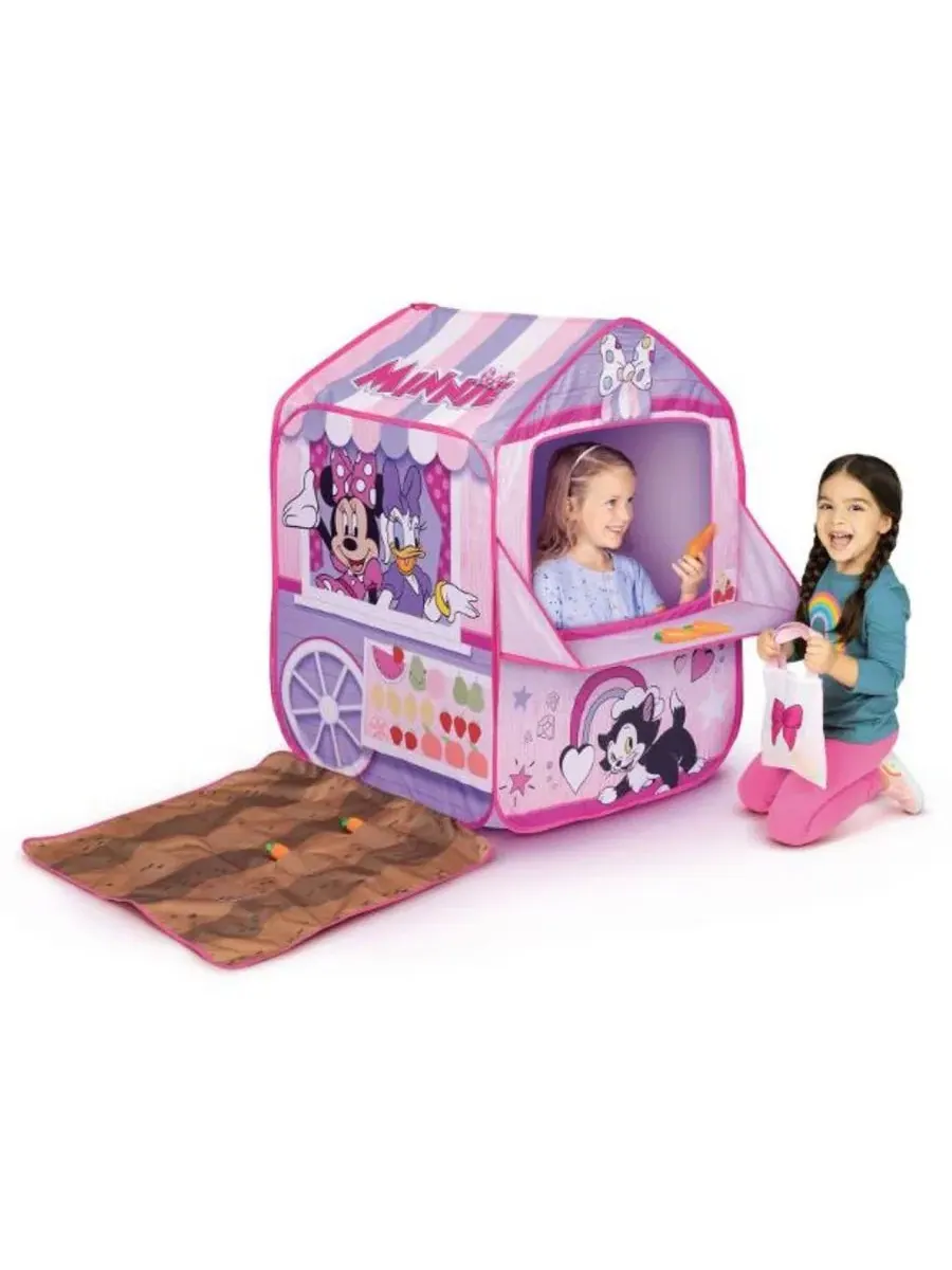 Игровой набор с палаткой-ларьком Minnie Mouse Veggie Stand, 6 морковок и сумка-шопер — изображение 2 из 4, нет цвета