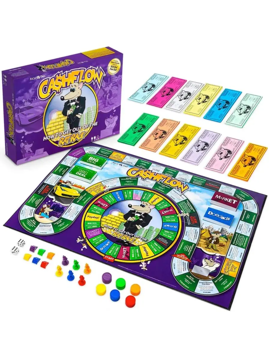 Настольная игра для обучения инвестициям и финансовой грамотности CASHFLOW Rich Dad