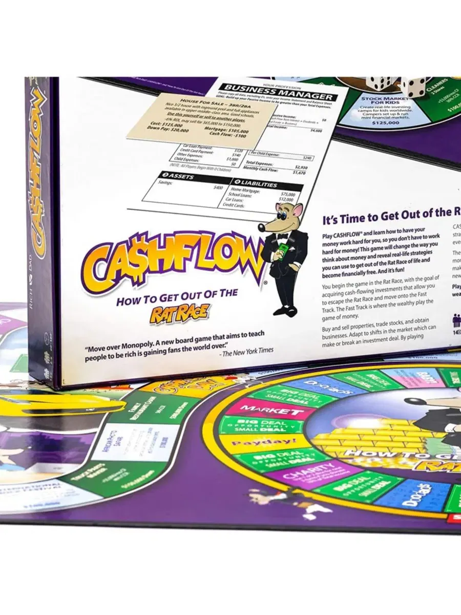 Настольная игра для обучения инвестициям и финансовой грамотности CASHFLOW Rich Dad — изображение 10 из 10, нет цвета