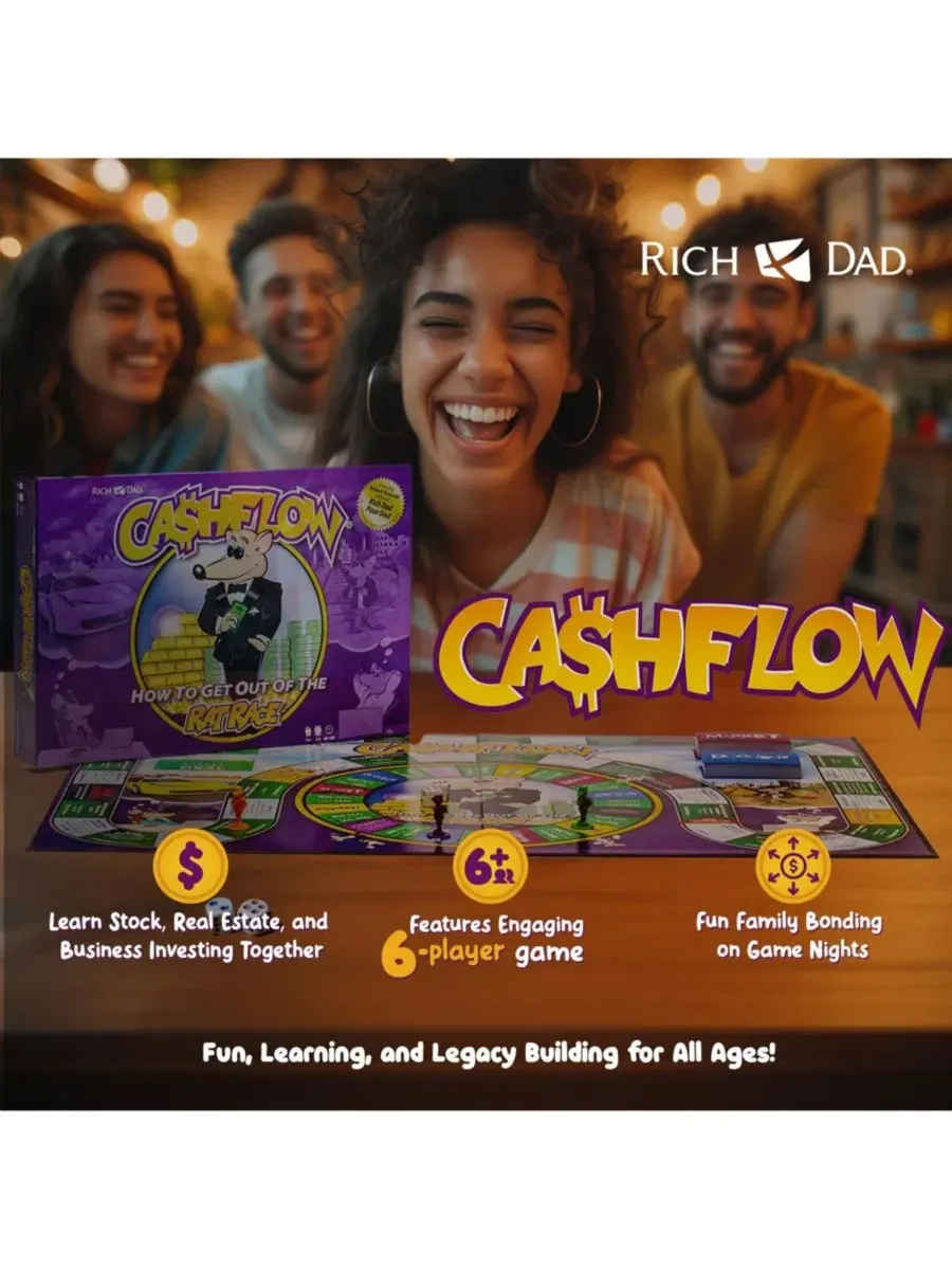 Настольная игра для обучения инвестициям и финансовой грамотности CASHFLOW Rich Dad — изображение 7 из 10, нет цвета