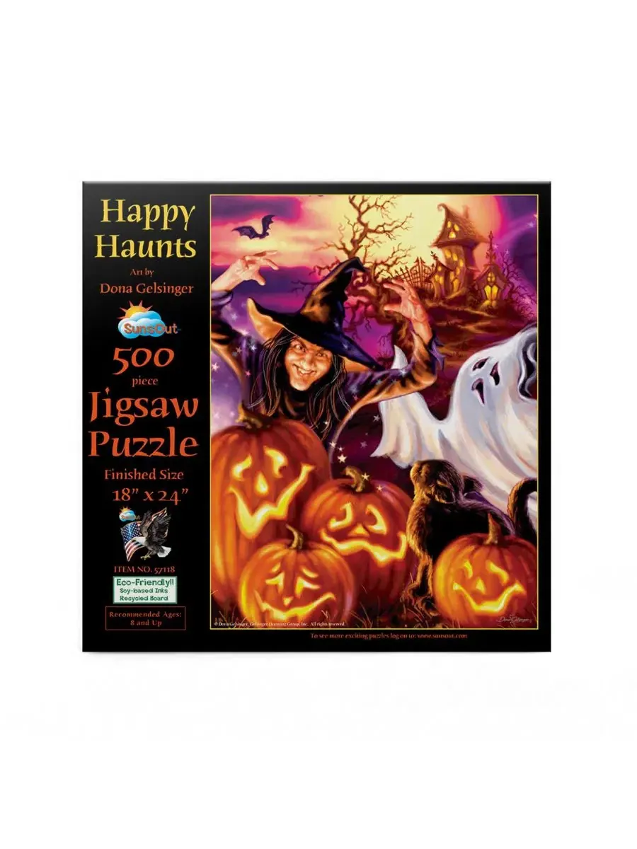 Пазл 500 деталей Happy Haunts SunsOut — изображение 2 из 5, нет цвета