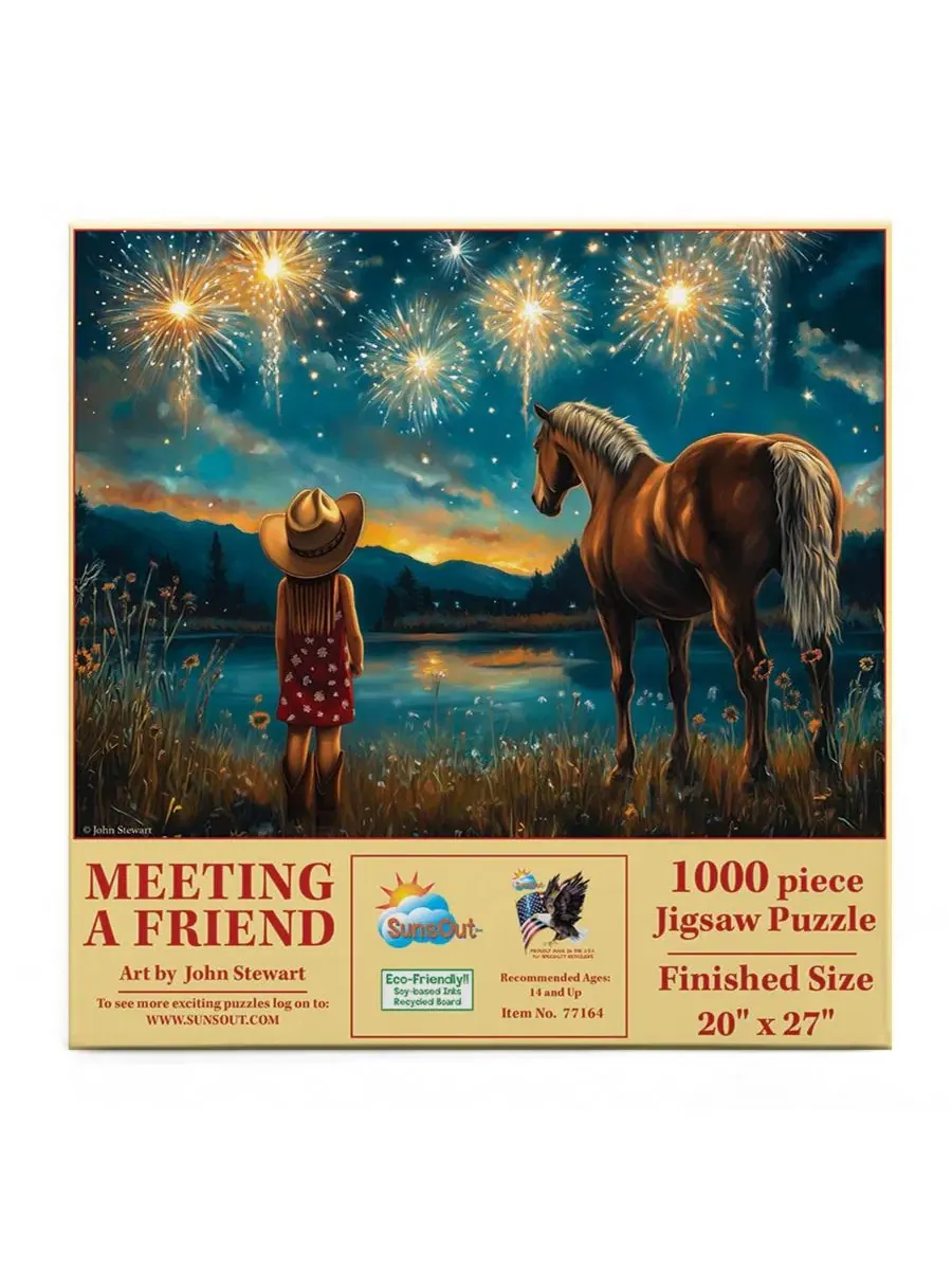 Пазл 1000 элементов «Meeting a Friend» SunsOut, Animals — изображение 3 из 5, нет цвета