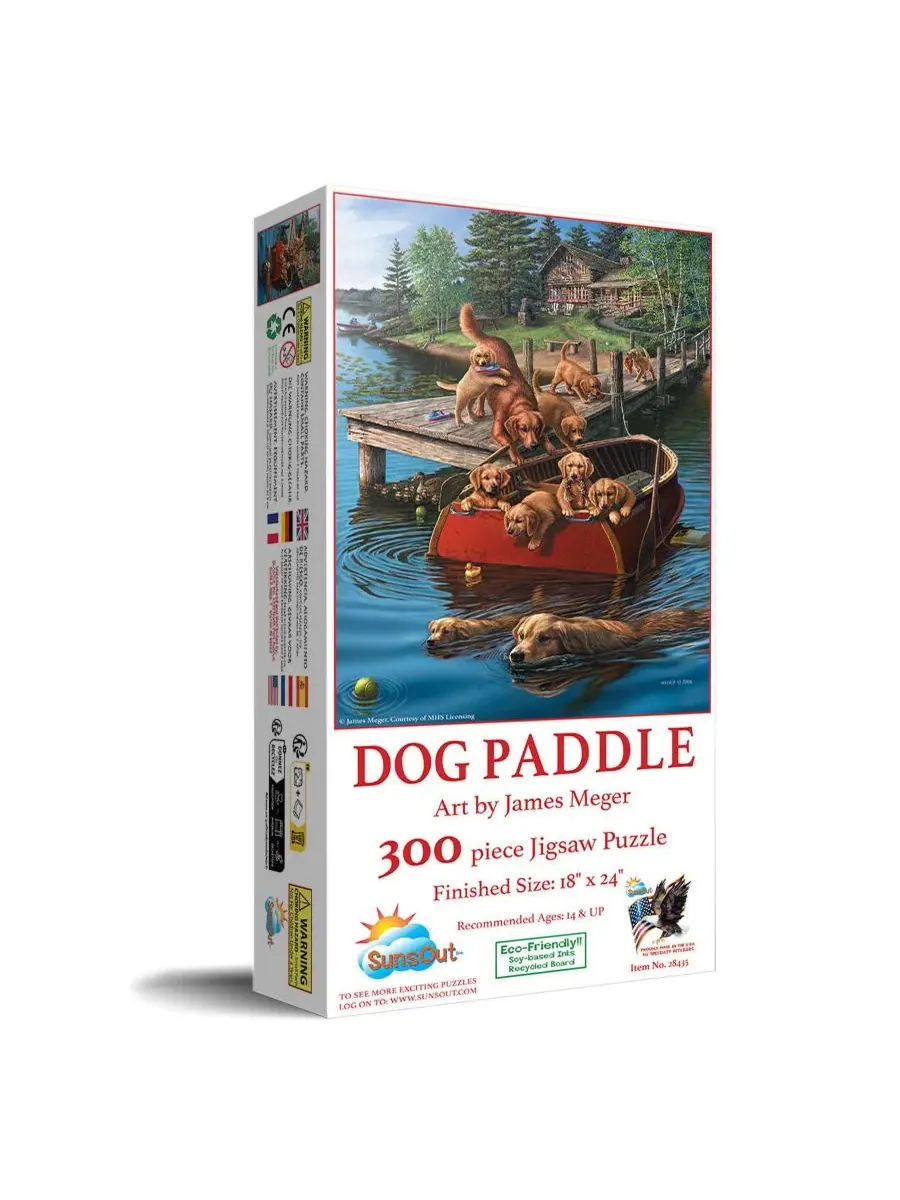 Пазл 300 деталей «Dog Paddle» SunsOut, Животные