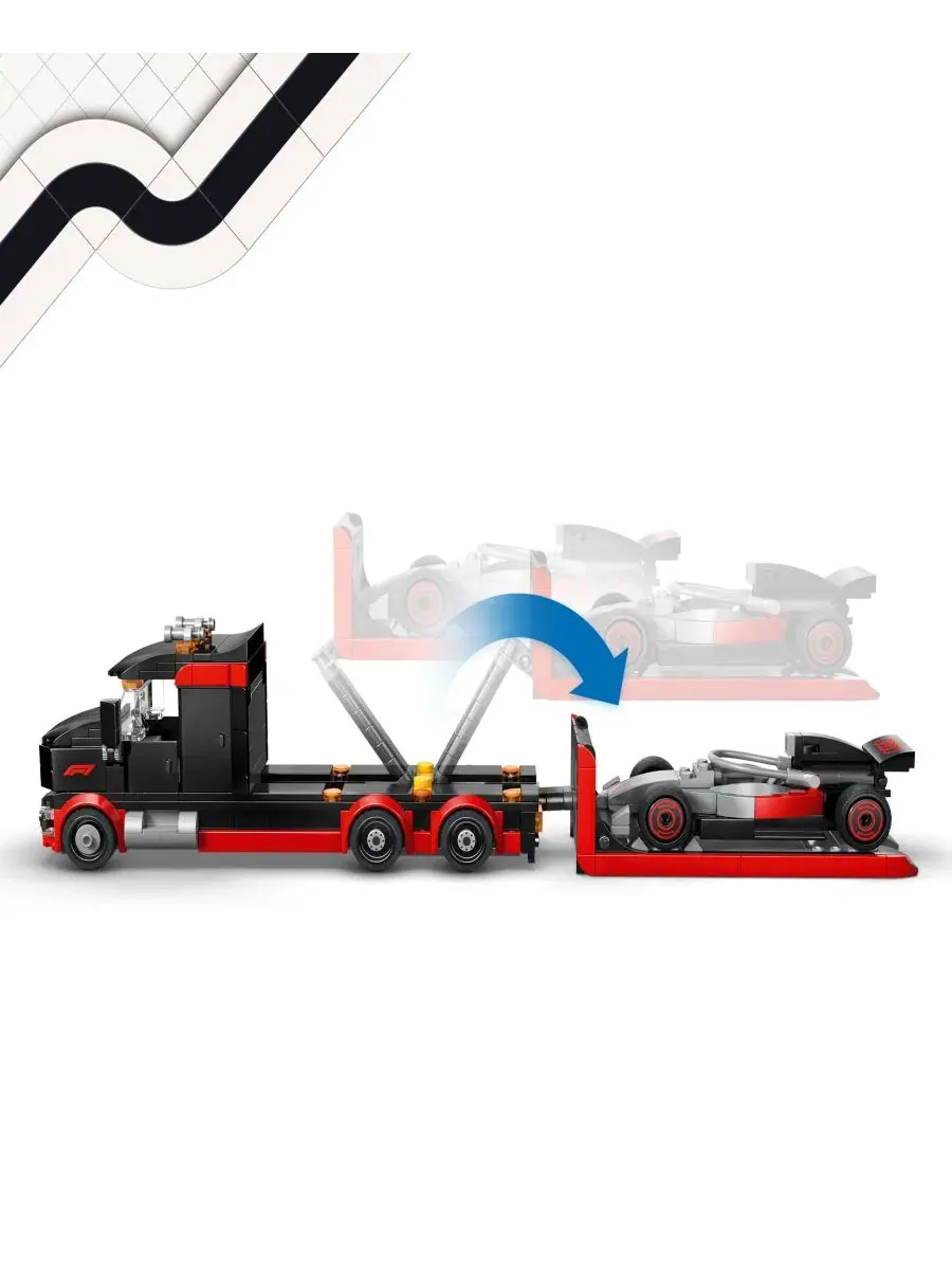 Набор для сборки City Formula 1 Truck and Audi F1 Race Car Building Set, 60493 Lego — изображение 3 из 7, нет цвета