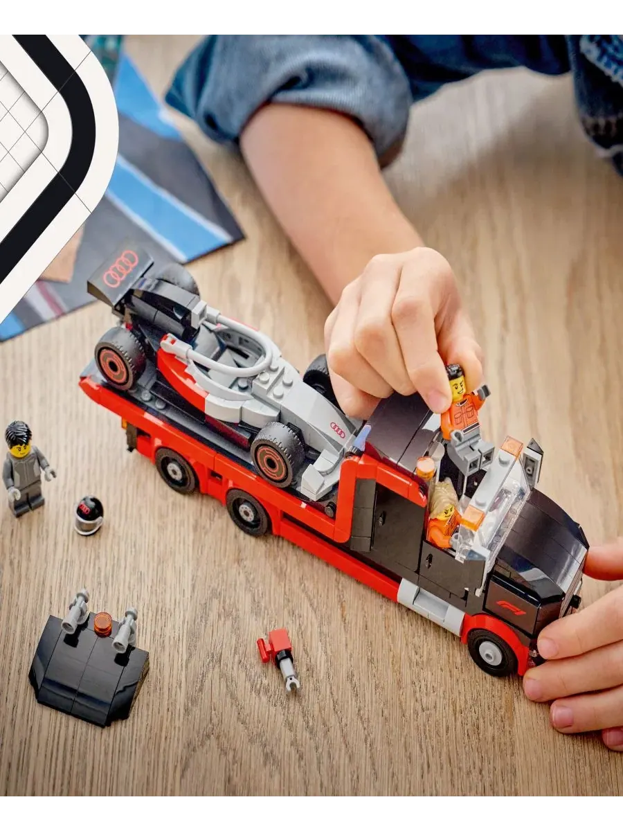 Набор для сборки City Formula 1 Truck and Audi F1 Race Car Building Set, 60493 Lego — изображение 4 из 7, нет цвета