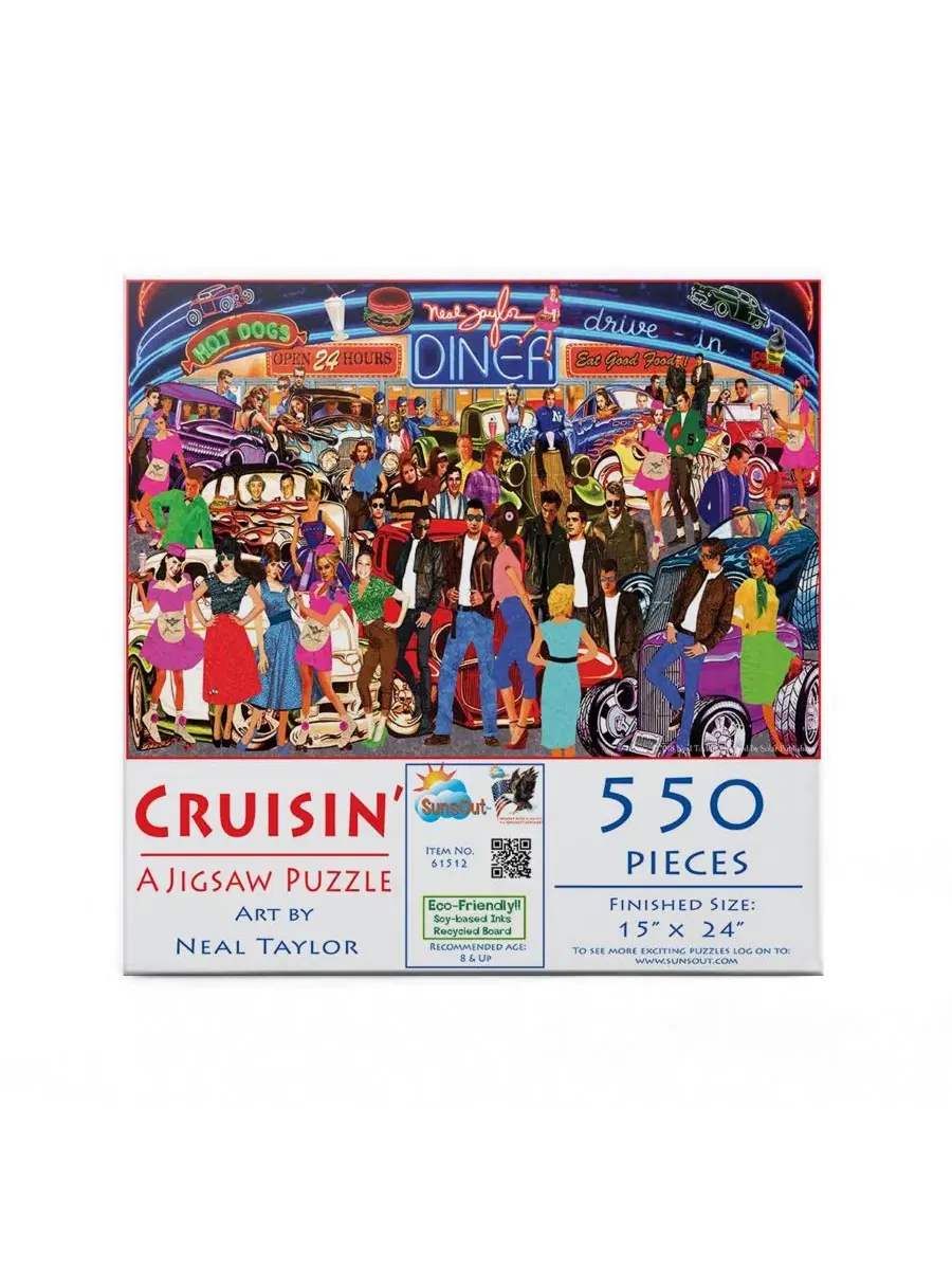 Пазл Cruisin из 550 деталей для взрослых Sunsout — изображение 2 из 5, нет цвета