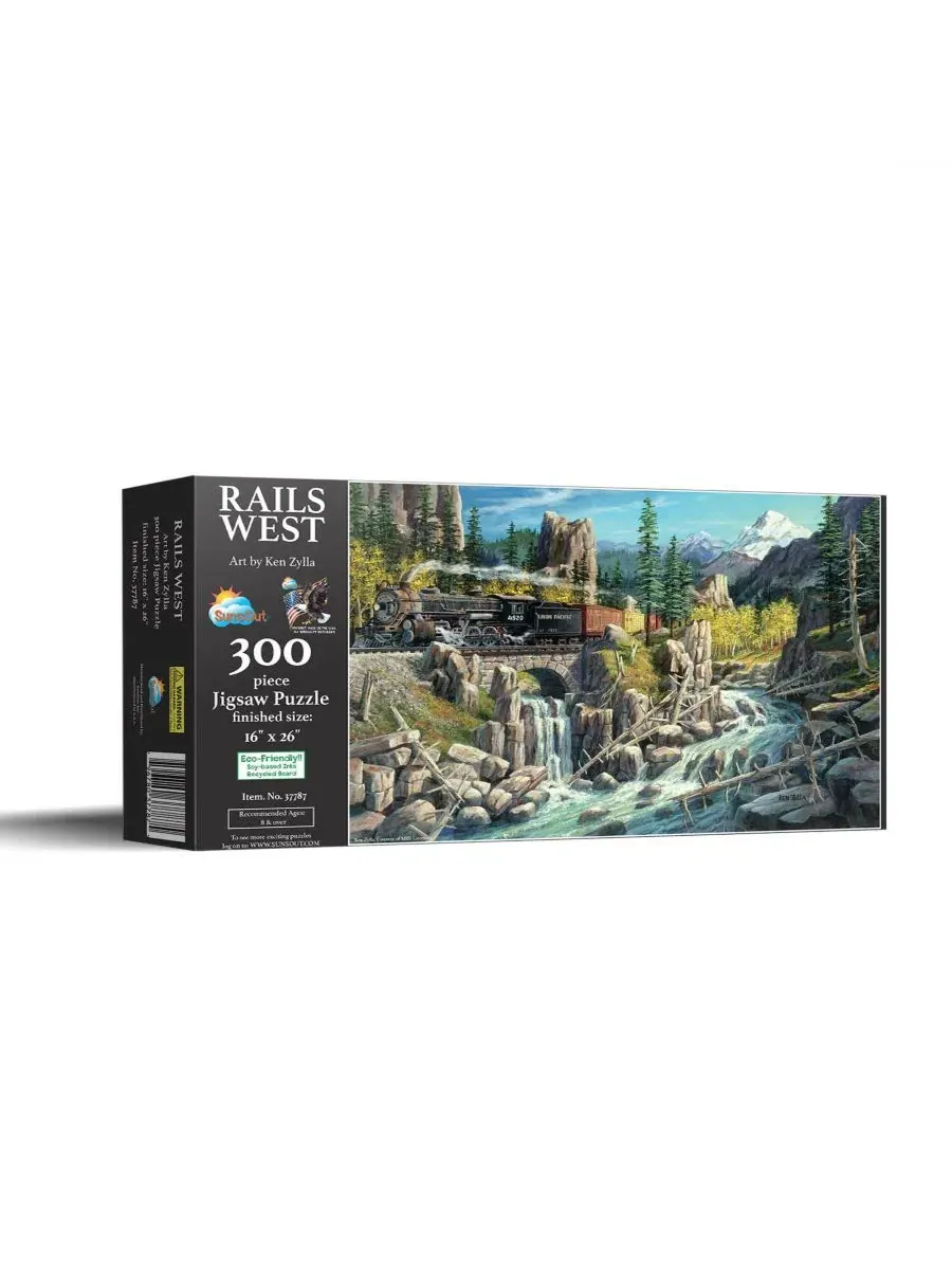 Пазл Rails West из 300 деталей для взрослых Sunsout