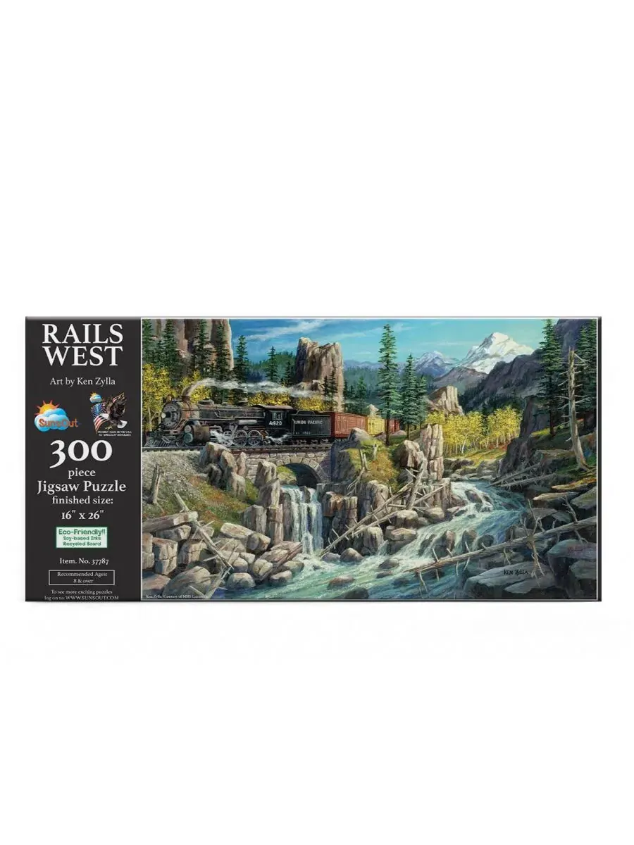 Пазл Rails West из 300 деталей для взрослых Sunsout — изображение 2 из 5, нет цвета