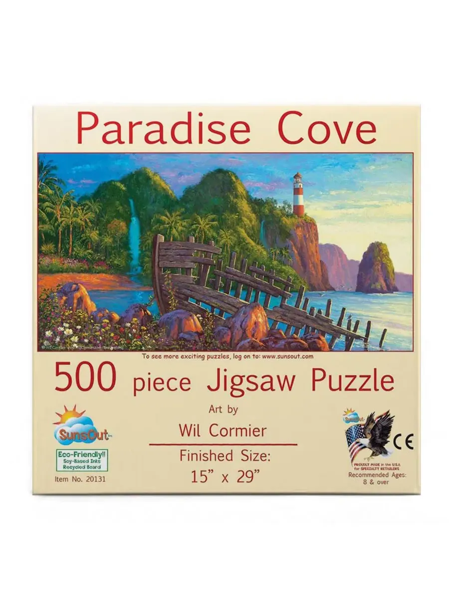 Пазл «Paradise Cove» из 500 деталей для взрослых Sunsout — изображение 2 из 5, нет цвета