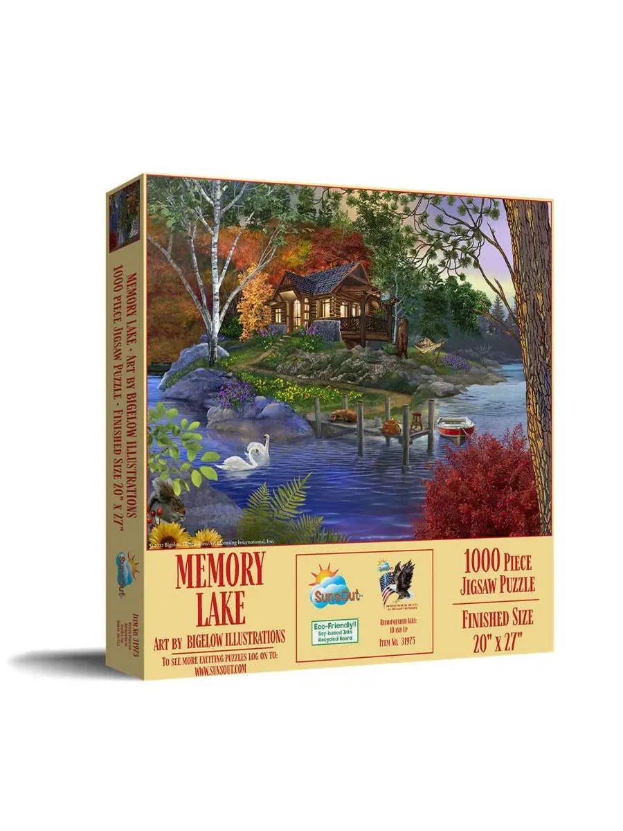 Пазл Memory Lake из 1000 деталей для взрослых Sunsout