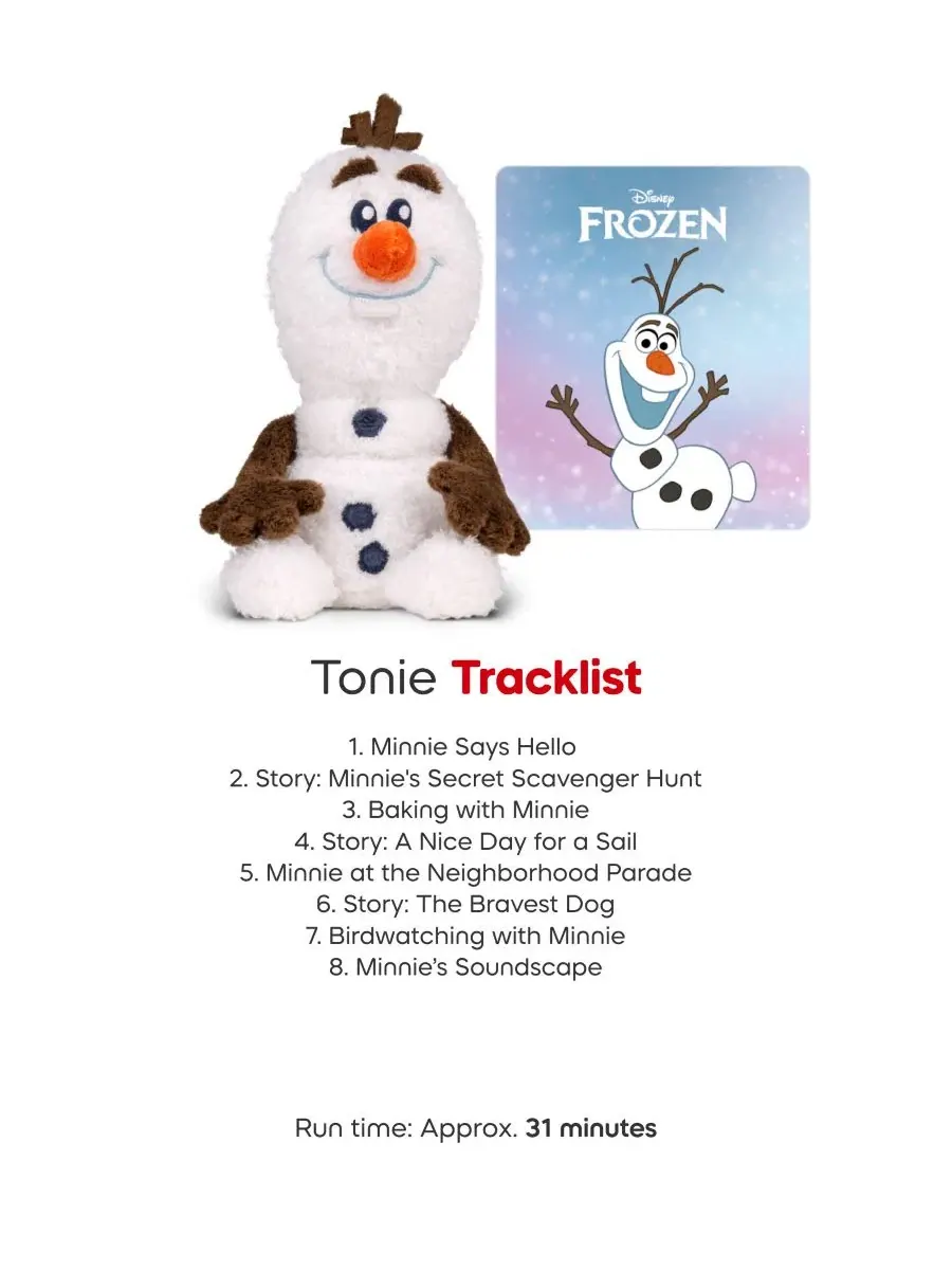Мягкая игрушка Cuddle Tonie Disney Olaf Tonies — изображение 6 из 7, мульти