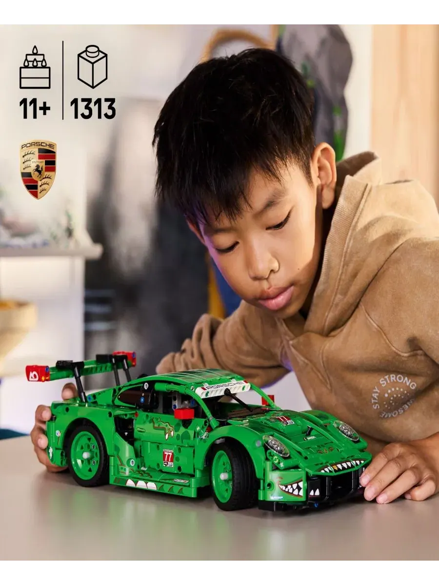 Конструктор LEGO Technic Porsche 911 GT3 R Rexy AO Racing Car, 1313 деталей — изображение 2 из 6, нет цвета
