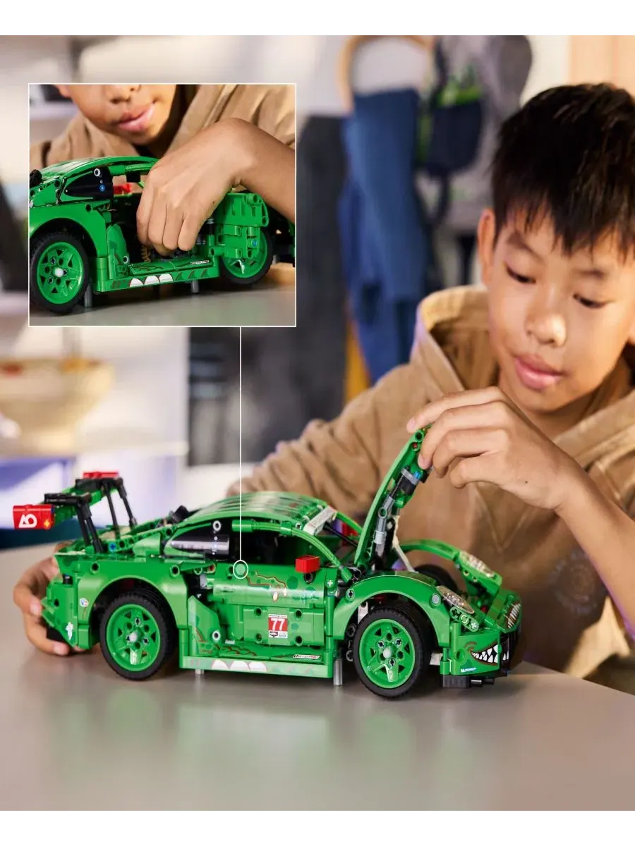 Конструктор LEGO Technic Porsche 911 GT3 R Rexy AO Racing Car, 1313 деталей — изображение 5 из 6, нет цвета