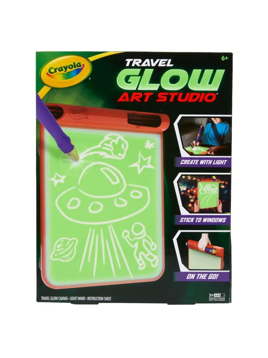 Набор для творчества Travel Glow Art Studio Crayola — изображение 3 из 7, мульти