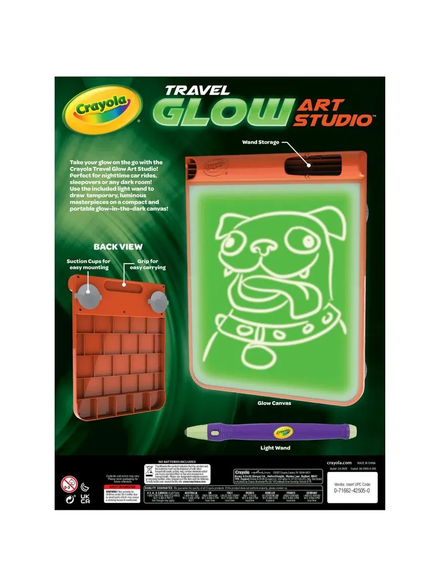 Набор для творчества Travel Glow Art Studio Crayola — изображение 5 из 7, мульти