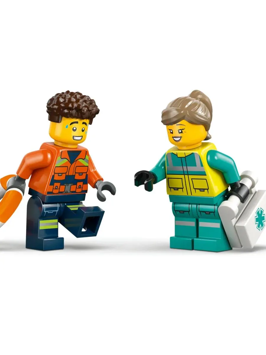 Конструктор LEGO City с самолетом, сервисным грузовиком и судном на воздушной подушке, 990 деталей — изображение 11 из 12