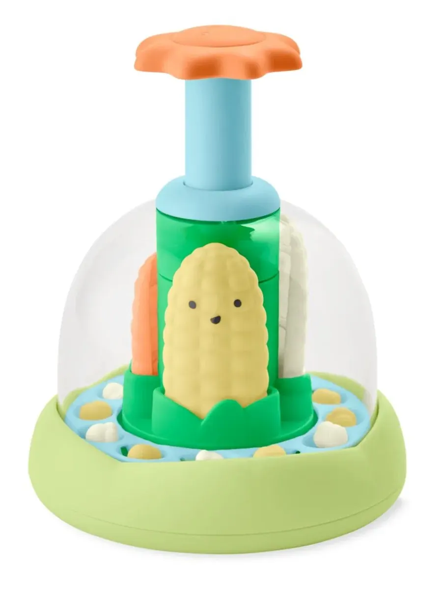 Развивающая игрушка с попкорном Farmstand Push and Spin Skip Hop