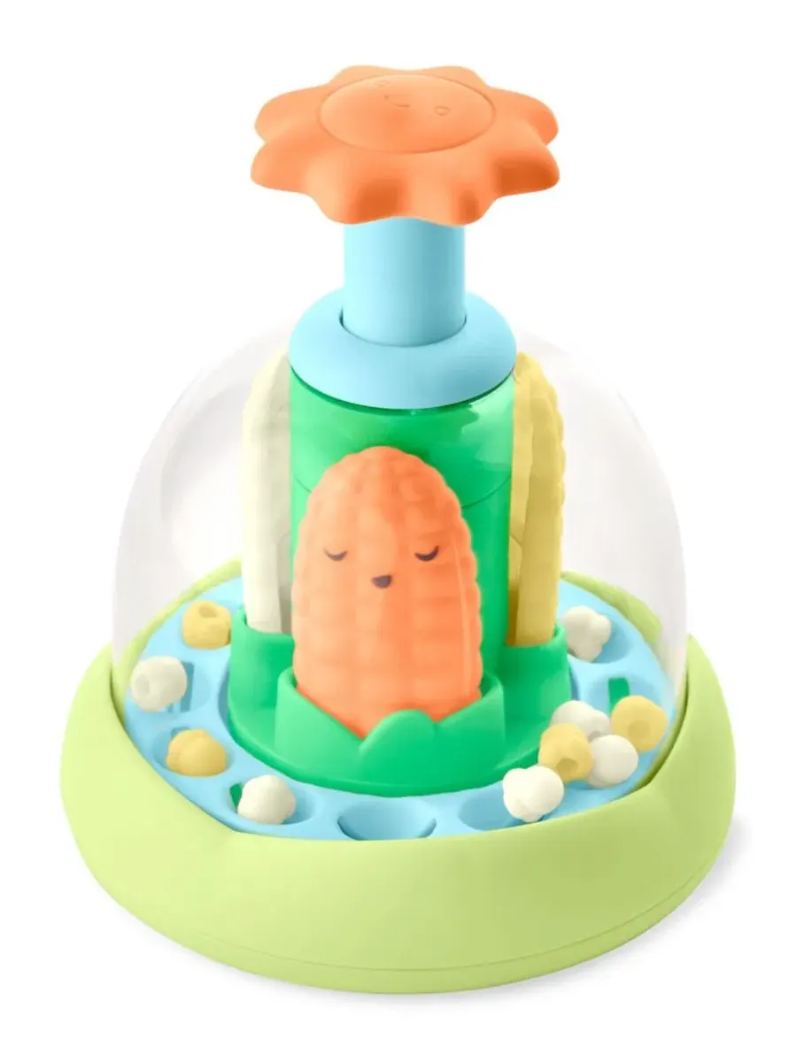 Развивающая игрушка с попкорном Farmstand Push and Spin Skip Hop — изображение 5 из 10, мульти
