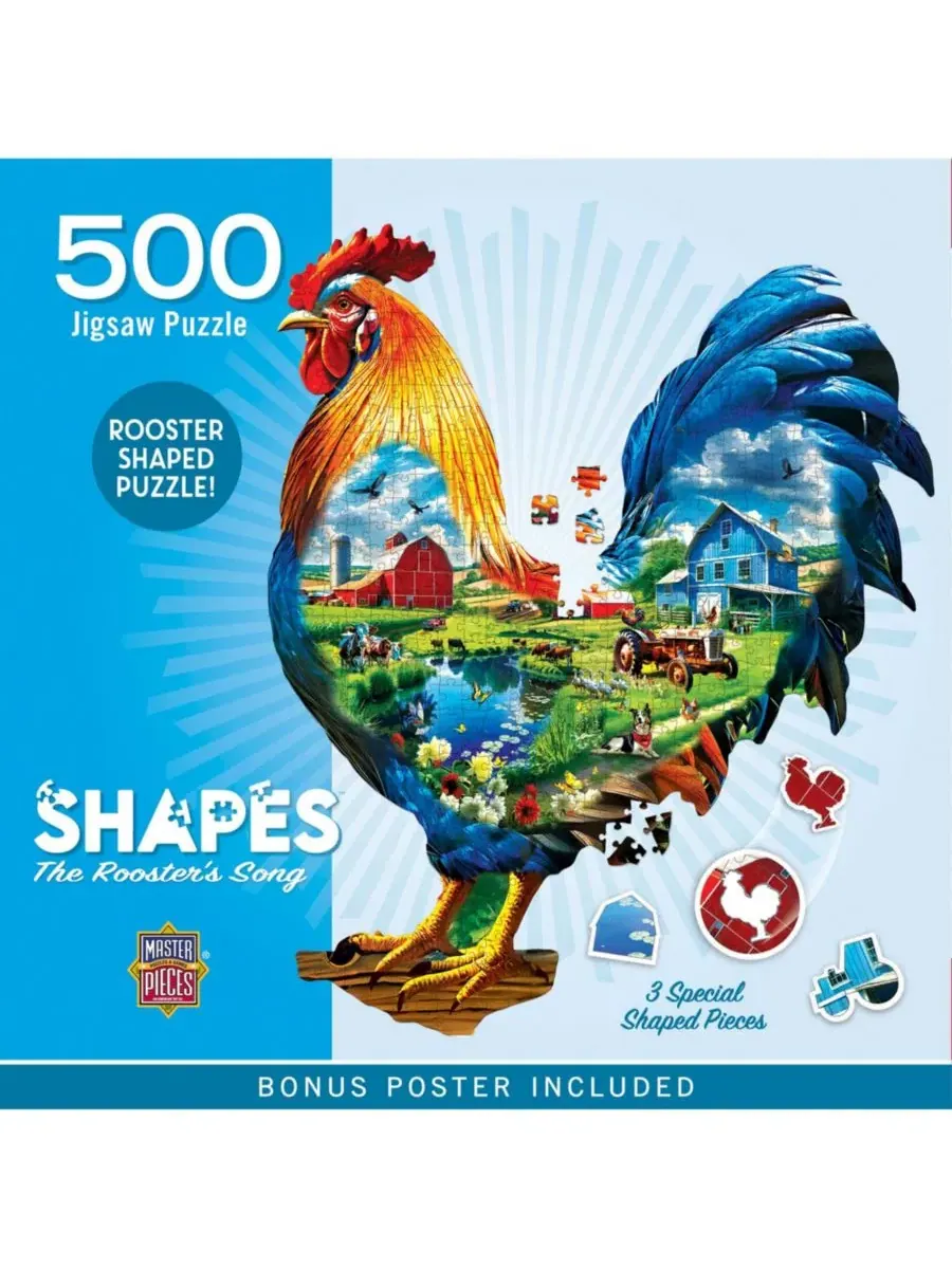 Пазл фигурный «The Rooster's Song» 500 деталей MasterPieces Puzzles