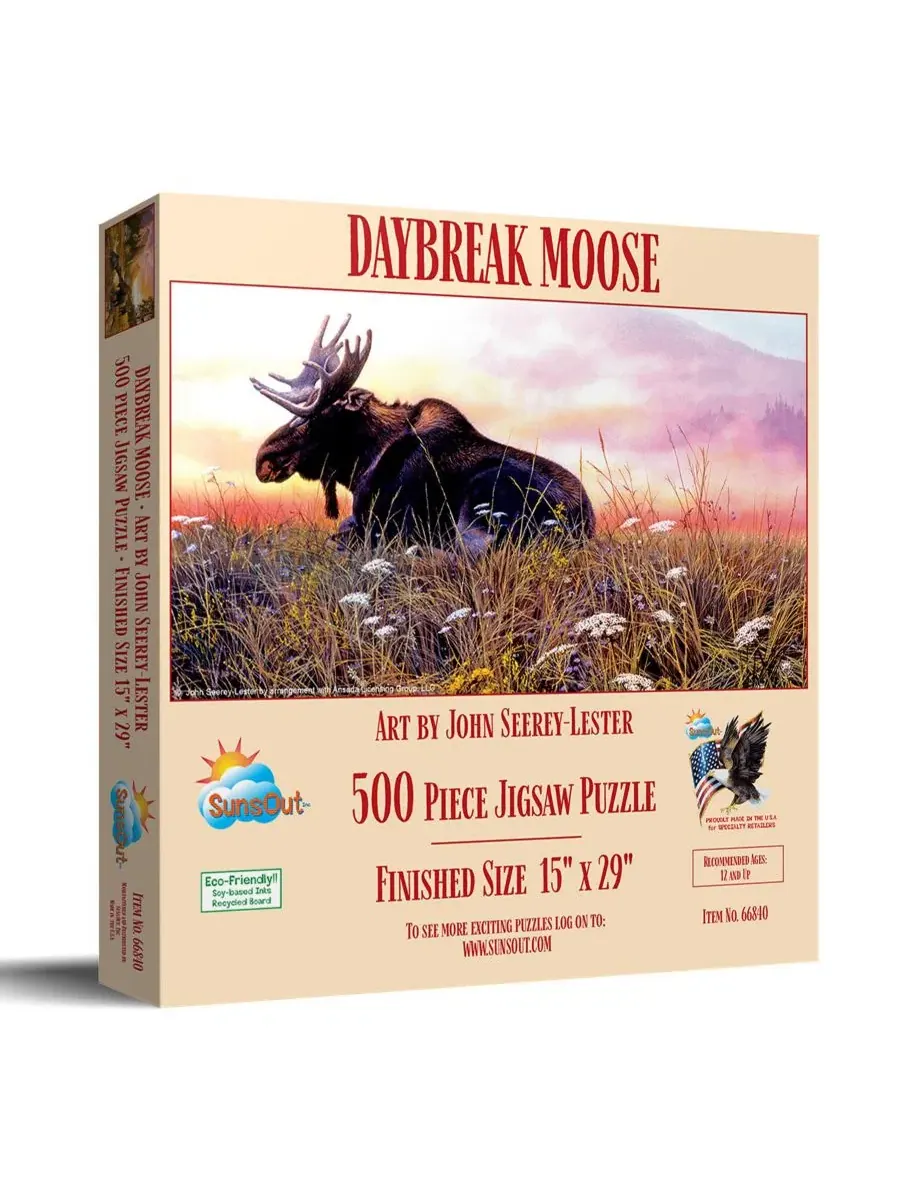 Пазл 500 элементов Daybreak Moose SunsOut
