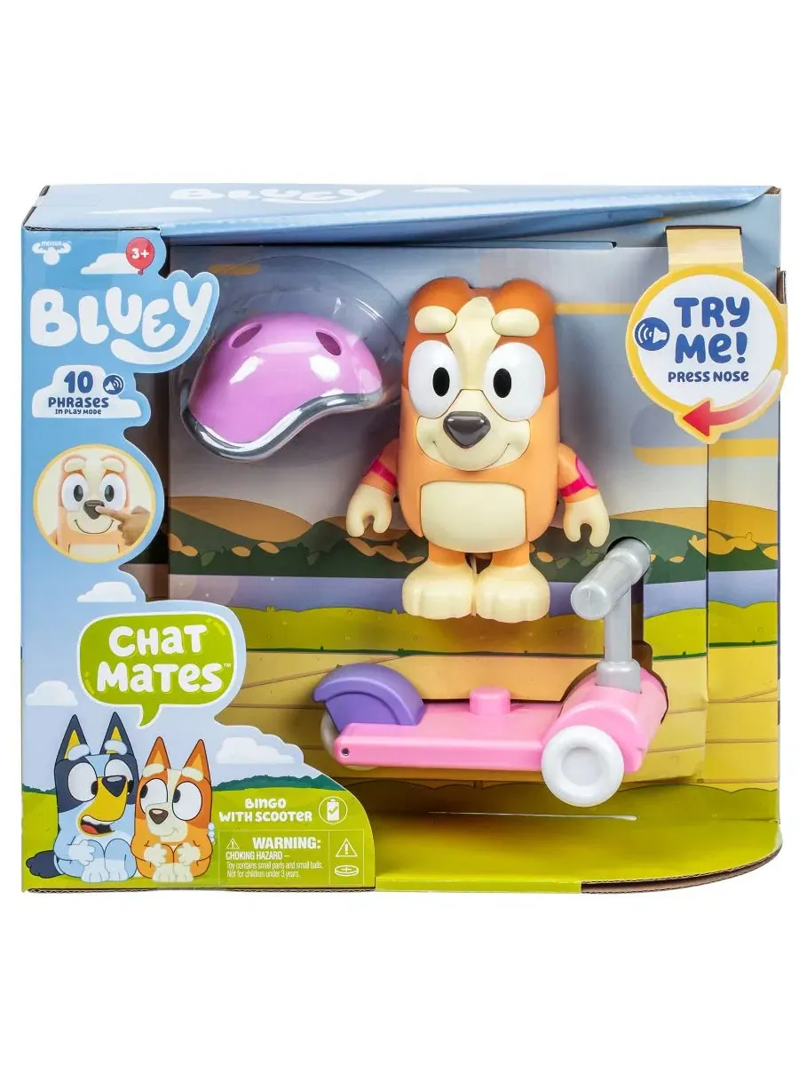 Фигурка Bingo на самокате Chat Mates Bluey