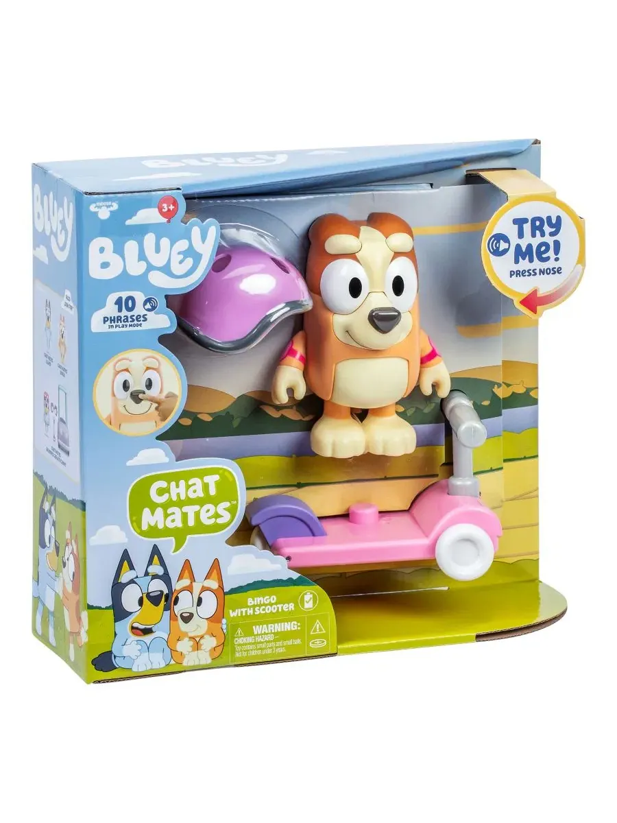 Фигурка Bingo на самокате Chat Mates Bluey — изображение 3 из 8, нет цвета