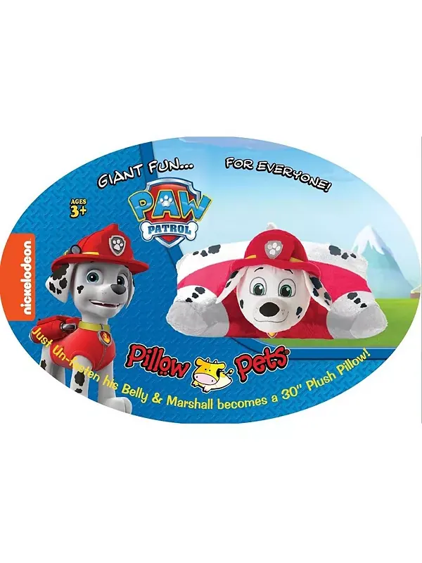 Мягкая игрушка Щенячий патруль Nickelodeon Jumboz Marshalls Pillow Pets — изображение 4 из 4, белый