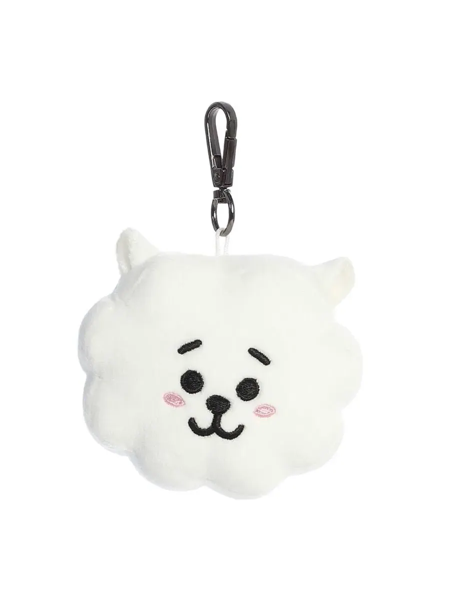 Мини-брелок RJ BT21, очаровательная плюшевая игрушка Aurora — белый