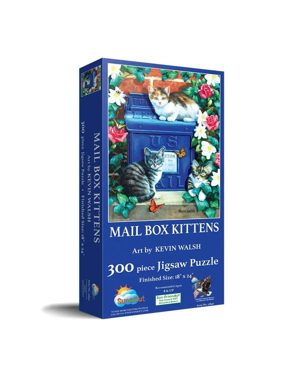Пазл «Котята из почтового ящика», 300 деталей, для взрослых Sunsout